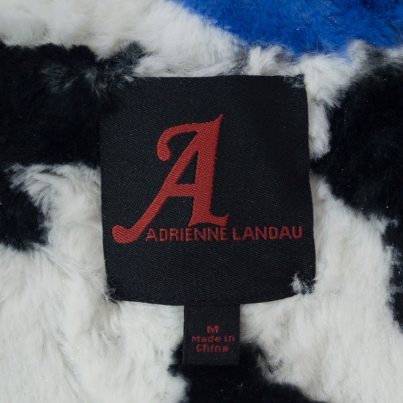 Funky Faux Fur Animal Print Reversible Vest M - Picture 6 of 7